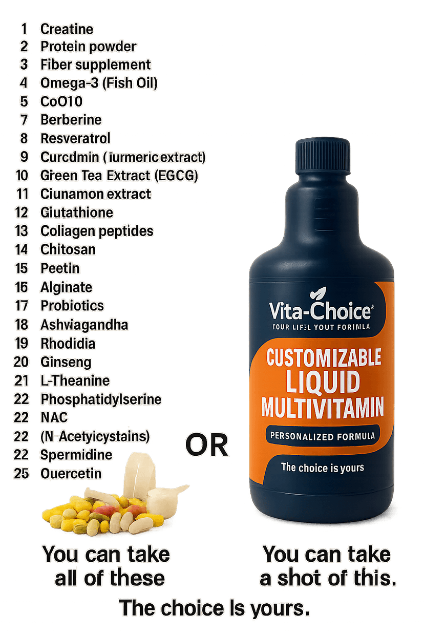 VitaChoice Liquid Multivitamin - Premium Bottle with Pills